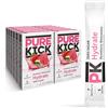 Pure Kick Singles To Go Hydration Drink Mix, Fragola Anguria, 72 Ct | Senza zucchero, pacchetti di mix di bevande in polvere, pacchetti di aromi d'acqua, supporto idratazione, elettroliti