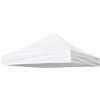 ODAZZO Telo di Ricambio Impermeabile per Gazebo 3 x 3 m - Tetto Bianco