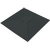 YNJJKA Telo di Ricambio per Ombrellone Rettangolare/Quadrato Copertura 4/6/8 Stecche Baldacchino di Ricambio impermeabile per Terrazzo Esterno(Grigio,Square 3.0x3.0m)