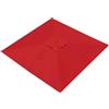 YNJJKA Telo di Ricambio per Ombrellone Rettangolare/Quadrato Copertura 4/6/8 Stecche Baldacchino di Ricambio impermeabile per Terrazzo Esterno(Rosso,Square 2.7x2.7m)