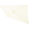 YNJJKA Telo di Ricambio per Ombrellone Rettangolare/Quadrato Copertura 4/6/8 Stecche Baldacchino di Ricambio impermeabile per Terrazzo Esterno(Soft White,Rectangle 2x3.0m)