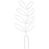 Generic 2 supporti per piante rampicanti, supporto per piante in vaso per esterni, supporto per foglie da giardino, impilabile per piante da arrampicata, colore: bianco