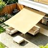 IKDZCM Tenda da Sole per Esterno Impermeabile 0.95X1M Telo Ombreggiante Esterno Rettangolare Vele Parasole da Giardino Protezione UV al 95% per Telo Ombreggiante per Patio - Giallo sabbia