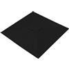 YNJJKA Telo di Ricambio per Ombrellone Rettangolare/Quadrato Copertura 4/6/8 Stecche Baldacchino di Ricambio impermeabile per Terrazzo Esterno(Nero,Square 2x2m)