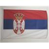 AZ FLAG Bandiera Nautica Serbia 90x60 cm Poliestere Mesh Anelli Plastica