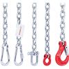Seilwerk STANKE Set di Fissaggio da 50cm per Appendere un'amaca, Sedia Brasiliana, Sacco da Boxe: Catena in Acciaio 6 mm + moschettone Senza Protezione da 10x100mm
