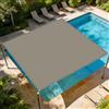 YUHUILI Vela Ombreggiante 140 x 140 cm Protezione in Impermeabile Tenda a Vela Protezione Raggi UV Idrorepellente e Antivento per Esterno Giardino Terrazza Colore, Tortora