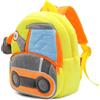 PROTAURI Zainetto Asilo Bambini 1-4 Anni 6.2L Escavatore 3D | cinturino pettorale riflettente impermeabile leggero traspirante Escavatore 3D