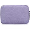 DOB SECHS Custodia morbida per accessori elettronici, impermeabile, resistente, leggera, adatta per esterni, sport, lavoro, viaggi, lavaggio, palestra e kit di cosmetici (17,8 cm o 24,9 cm), S-viola