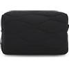 DOB SECHS Impermeabile Tela Mini Viaggio Trucco Custodia di Lavaggio Borse Cosmetici Borsa Portatile Elettronica Accessori Organizzatore Lavaggio Palestra Rasatura Bag, #93-nero, S, piccola borsa per