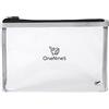 OneNine5 Eco-Friendly Airport Clear Plastic Toiletry Bag, Moeraki Grey, Reusable TSA Approved Travel Wash Bag for 100ml Liquid Bottles and Vacation Essentials, 1L Volume