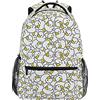 KUEhhhr Zainetto per computer portatile Ducky bianco in gomma da 16 pollici borse da viaggio per bambini ragazzi business, Paperella bianca in gomma, Taglia unica