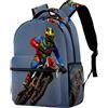KUEhhhr Zaino da scuola per motocross, zaino da viaggio, per lavoro, lavoro, 29,4 x 20 x 40 cm, 1, Taglia unica