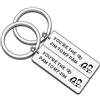 JMIMO The Office Gifts - Set di portachiavi per coppie, con scritta You're The Jim to My Pam, regalo per lei, fidanzato e fidanzata, moglie, marito, Argento, Taglia unica