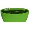 sourcing map Inserto organizer per borsa, organizer in feltro, mini borsa portaoggetti e finitura, fodera interna con cerniera per zaino chic borse a tracolla, Verde prato, BORSA