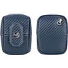 Royal Bagger Portamonete in Fibra di Carbonio per gli Uomini, Portafoglio Minimalista Sottile RFID, Porta Carte Leggero di grande Capacità e Portamonete 4603 (Blu mare)