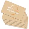 WHonor Carta di blocco RFID, protezione della carta di credito di debito, blocco NFC senza contatto antifurto, una carta protegge l'intero portafoglio, Dorato, confezione da 6, 8.5 X 5.4 X 0.9 cm