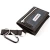 Woodland Leather Portafogli sportivi per ragazzi, portafoglio in tela a tre ante da uomo con tasca portamonete e porta carte di credito, portafoglio impermeabile pieghevole per adolescenti con catena, gancio o