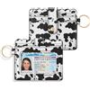 SENDEFN Portafoglio sottile con porta carte di credito, portafoglio da donna con blocco RFID, con portachiavi e finestra d'identità, Bianco latte