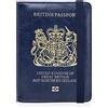 MOIRENTO UK Passport Cover | Holders | Protector | Black | British | Wallet Brexit