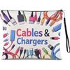Sisadodo Borsa organizer per cavi da viaggio per donne e uomini, accessori tecnologici elettronici, borse di stoccaggio con cerniera per caricabatterie cavi spine, Yhmbagcharge1-13uk