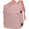 Treer Borse da Cabina Per Ryanair, 40x30x20 Zaino per Ryanair Bagaglio a Mano Zaini Borsa, Zaino da Viaggio Donna Uomo Cabina Travel Viaggio Casual Daypack per 15.6 Pc Portatile (Rosa,40x30x20cm)