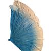 DSFIHJO Ventagli Danza del Ventre Grande ventaglio di Danza da 85 cm in Chiffon Pieghevole a Lisca Pesce, Puntelli for Ballerini del Ventre(Color 12,1PCS)