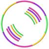 SSHUIKKAI 8 pezzi, hula hoop, pneumatici pieghevoli in plastica, per ginnastica, fitness, danza