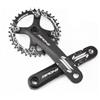 LHHL Guarnitura MTB 170mm Square Tapered Guarnitura Singola Corona Leggera in Lega di Alluminio 32/34/36/38T Corona(Rot,38T)