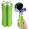 Générique Supporto per borsa da golf a 6 posti, supporto portatile con facile accesso, fissaggio a clip per manico da golf, per golfisti principianti pratici, esterni, viaggi, carrello