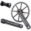 LHHL 172.5mm Guarniture for Bici da Strada Integrate Cave Braccio Pedivella 40T/42T/44T/46/48/50T Lega di Alluminio Singolo IngranaggioGuarniture for 8-12 velocità Set di Pedivel con BB(42T)