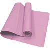 EKalgretrA Tappetino Yoga Tappetino yoga pieghevole Eco friendly EVA esercizio fitness da viaggio spessori 3 mm/4 mm/6 mm(0.4cm Pink)