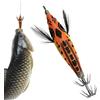 Generico Jig Per Calamari | Corpo Realistico con Ventre Arrotondato Luminescente con Amo - Esche per Totani Pesca in Mare,per Trota, Polpo, Branzino, Torrenti, Fiumi, Bacini Artificiali, Zone Costiere e Lungo