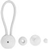 ANGGREK Fissaggio per Corda Elastica, Chiusura con Anello per Cordino Elastico in Nylon, 17 Cm, Kit con Fibbia for Tendalino per e Copertura per Barca, Facile da Installare, Leggero, (White)