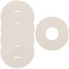 SHINEOFI 5 Pezzi Guarnizione per Valvola Aria in PVC Bianco per Materasso Gonfiabile e Kayak, Tenuta Ermetica e Facile Installazione per attività Acquatiche All'aperto