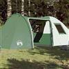 Generic Tenda da Campeggio a Cupola 4 Posti Verde Impermeabile con Parapioggia Staccabile e Ventilazione a Rete