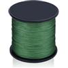 Generico Filo da pesca a 9 fili 300M 500M 1000M Strumento multifilamento for carpe(Green,500M-0.20MM-12.7KG)