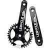 LHHL MTB 170mm Guarnitura Quadrata Ingranaggio Mountain Bike Singolo32/34/36/38T 8/9/10 velocità Pedivella Rotonda(36T)