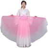 DSFIHJO Ventagli Danza del Ventre Chiffon Grande ventaglio Velo Apertura Puntelli da Ballo Lisca di Pesce Manico Pieghevole Cinese 85 cm(Color 5,2PCS)