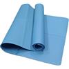 EKalgretrA Tappetino Yoga Tappetino yoga pieghevole Eco friendly EVA esercizio fitness da viaggio spessori 3 mm/4 mm/6 mm(0.4cm Blue)