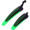 JIASHUNHE Parafango MTB 2 Pezzi parafanghi for Bicicletta parafango for Bici da Strada di Montagna Posteriore Ali for Accessori for(Green)