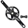 LHHL 165/170/175mm Integrate Cave Mountain Bike Guarniture 32/34/36/38/40/42T Larghi Stretti Rotondo Ingranaggio MTB Guarnitura con BB(165mm,40T)