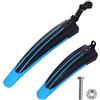 JIASHUNHE Parafango MTB 2 Pezzi parafanghi for Bicicletta parafango paraspruzzi Set Anteriore Posteriore for Mountain Bike Accessori for Ciclismo for 20/22/24/26 Pollici(Sky Blue)