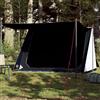 Generic Tenda da Campeggio 2 Persone Blu Impermeabile con Pali King, Doppio Ingresso e E-Port, Poliestere 185T PU, 214x125/161x120 cm, Tenda da Trekking Leggera