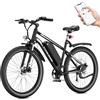 EVERCROSS EK15 Bicicletta Elettrica per Adulti, E-bike 27,5'' con Pedalata - APP, Motore 250W, Batteria 36V 13Ah, 15/20/25 km/h, Cambio a 7 Velocità, Bici Elettrica Urbane Montagna per Unisex