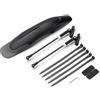 JIASHUNHE Parafango Mtb Parafango for mountain bike Parafanghi for bicicletta a sgancio rapido 26-29 pollici anteriore posteriore pneumatico ruota MTB parafanghi for bici parafango parti for(XQ990 Rear)
