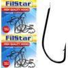 PRO FILSTAR Set 20 Ami da Pesca N2 in Acciaio al Carbonio - Ganci per Pesca alla Carpa - Acqua Dolce e Salata - Amo Super Affilato - Accessori per la Pesca - Method Feeder - Attrezzatura Carpfishing