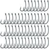 XCTDSVAH Ami da Pesca Confezione da 10/50 Ami Pesca alla Carpa con Gambo Curvo Micro ardiglione e Occhiello affilati in Acciaio al Carbonio(50pcs 2)