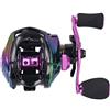 Domary Mulinello da Baitcasting Mulinello da Pesca Casting 8.1:1 Ruota Pesca per Baitcasting 19+ Cuscinetti 12 Ingranaggi Freno Magnetico Bobina Leggera in Metall (Mano sinistra)