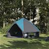 Generic Tenda Teepee Grigio e Arancione per 8 Persone, Poliestere 185T con Rivestimento PU, 490x410x210 cm, con Pali, Corde, Picchetti e Borsa Trasporto, Ideale per Campeggio e Giardino
